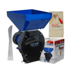 Moară electrică DDT-TOP, cuvă mare, 4.2 kW, 3000 rpm, 320 kg/h, 20 ciocănele, 4 site, bonus sac + perie + șurubelniță