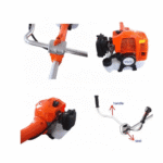 Motocoasă pe benzină DDT DDT-0043, 6.5 CP, 51.7 CC, 2 timpi, 6000 RPM, 150 cm, 8 accesorii incluse - imagine 2