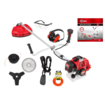 Motocoasă pe benzină DDT DDT-0043, 6.5 CP, 51.7 CC, 2 timpi, 6000 RPM, 150 cm, 8 accesorii incluse