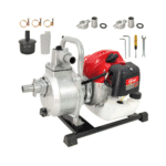 Motopompă pe benzină DDT, 2 timpi, 1", 1.5 kW, 2 CP, 8 m³/h, 35 m refulare, aspirare 7 m