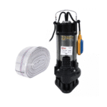 Pompa Submersibilă Apă Murdară DDT V1500F, 1500W, 12 m³/h + Furtun Pompier 20 m, 2 Toli