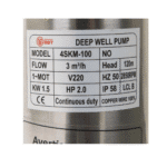Pompa Submersibilă DDT PROFESSIONAL 4SKM-100, 1500 W, 3 m³/h, Refulare 120 m - imagine 3