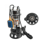 Pompa Submersibilă pentru Apă Murdară DDT, 3000W, Tocator, Plutitor, Corp Inox, 8 m Adâncime, 25 m³/h + Furtun Pompier 2", 20 m - imagine 4