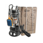 Pompa Submersibilă pentru Apă Murdară DDT, 3000W, Tocator, Plutitor, Corp Inox, 8 m Adâncime, 25 m³/h + Furtun Pompier 2", 20 m - imagine 3