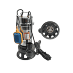 Pompa submersibilă DDT pentru apă murdară, 3000 W, cu tocător și plutitor, inox, 25 m³/h, 2", 8 m adâncime