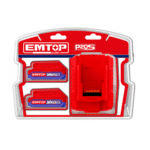 Set 2 x Acumulatori 2.0Ah + Încărcător Rapid, EMTOP P20S, 20V, Litiu-Ion - imagine 2