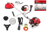 Motocoasă pe benzină DDT, 6 CP, 51 CC, 8 accesorii incluse