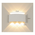 Aplica de perete, NEO, LED, alb, lumina calda, 17x8x4cm, 220V - imagine 2