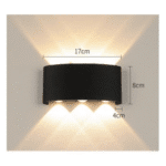 Aplica de perete, NEO, LED, negru, lumina calda, 17x8x4cm, 220V