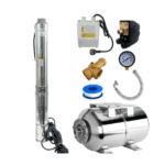 Kit Hidrofor Zinith Italy 24L Inox cu Pompa Submersibilă 4STM211, 1.3KW, 128m, 116 L/min, 1” – Sistem Premium Complet