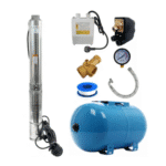 Kit Hidrofor Zinith Italy 50L cu Pompa Submersibilă 3STM122, 1.25KW, 140m, 100 L/min, 3/4” – Sistem Premium Complet