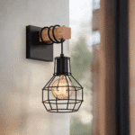 Lampa de perete Cage, Negru, Metal - Lemnos - imagine 3
