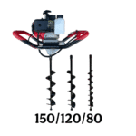 Motoburghiu DRK-ED430, 6CP, 52CC, Motor 2T, Rezervor 1.2L, + 3 Burghie (80mm, 120mm, 150mm)