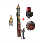 Pompa Submersibilă DRK 4STM4-8, 1.5 kW cu Bobinaj Cupru + Presostat Electronic DRK PC-13A