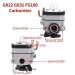 Carburator Motocoasă China 260, 139, Oleomac Sparta 25, Sparta 250 - imagine 7