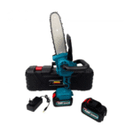 Mini Drujba German Meister – 128V, 8Ah, 2 Acumulatori, Lamă 20 cm, Rosie