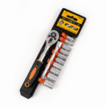 Set Chei Tubulare cu Clichet 1/4", 12 Piese, 4-13 mm, TRSCH