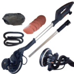 Șlefuitor Telescopic Ø230mm, 750W, 2100 RPM, cu Aspirator și 6 Discuri Abrazive – Kzubr