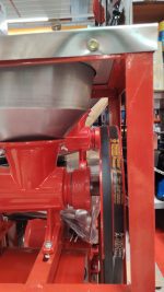 Mașină de Tocat Carne Nr.32 German Meister – Motor Electric 1.3kW Pâlnie Cârnați, Platformă Inox, Start/Stop - imagine 5