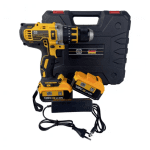 Autofiletantă cu Percuție German Meister, Mandrină 13 mm, 2 Acumulatori 128V 8Ah, Mâner Suplimentar, Valiză Transport