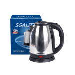 Cană Fierbător Sgalitt Inox 2L – Declanșare Automată, 360°, Protecție Supraincălzire, Inox/Negru