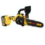 Drujbă Electrică cu Acumulatori Leihmann, Lamă 30 cm, 2x 24V 5Ah, Galben/Negru