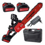 Drujbă de Mână cu Acumulatori Campion, 48V 8Ah, 2 Acumulatori, Lamă 30 cm, Ungere Automată, Geantă Transport