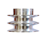 Fulie Motor Dublă cu Pană, 20 mm – Aluminiu, Transmisie Putere - imagine 3