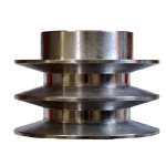 Fulie Motor Dublă cu Pană, 24 mm – Inox, Transmisie Putere - imagine 3