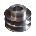 Fulie Motor Dublă cu Pană, 28 mm – Aluminiu, Transmisie Putere