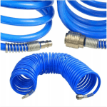 Furtun Compresor Aer Comprimat, Spiralat, 10 m, 5×8 mm, 10 Bari - imagine 2