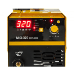 Invertor/Aparat de sudură MIG/MMA DDT Profesional, 220V, 320A, electrozi 1.6–4 mm, sârmă 0.8–1.0 mm, 4 role incluse - imagine 5
