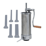 Mașină Verticală de Umplut Cârnați Vannesa – 3 kg, Inox, 5 Pâlnii Incluse