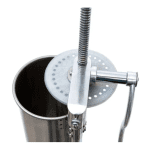 Mașină Verticală de Umplut Cârnați Vannesa – 3 kg, Inox, 5 Pâlnii Incluse - imagine 2