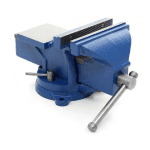 Menghină Pivotantă cu Nicovală, 125 mm, Bază Rotativă 360°, Oțel și Fontă