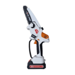 Mini Fierăstrău cu Lanț CAMPION CMP 1433, Lamă 6", Ungere Automată, Acumulator 36V 8Ah, Alb
