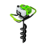 Motoburghiu pe Benzină Mega Garden by Campion, 6CP, 52cc + 3 Burghie (Ø150/200/300 mm) - imagine 6