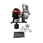 Motopompă de apă pe benzină Campion, 1”, 2 CP, 2 timpi, 250 l/min, cu accesorii incluse
