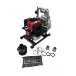 Motopompă de apă pe benzină Campion, 1”, 2 CP, 2 timpi, 250 l/min, cu accesorii incluse - imagine 3