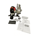 Motopompă de apă pe benzină Campion, 1”, 2 CP, 2 timpi, 250 l/min, cu accesorii incluse - imagine 2