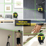 Nivela Laser 3D Leihmann, Linii Verzi, Auto-Nivelare, cu Trepied și Accesorii - imagine 4