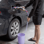 Pompă Manuală pentru Transfer Lichide cu Furtun PVC, 200 cm - imagine 2