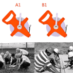 Ruletă Bandă 50 m, Fibra de Sticlă, Albă, cu Mâner și Carcasă ABS - imagine 2