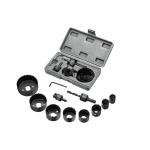 Set 11 freze pentru găurit lemn, rigips și plastic, 19–64 mm