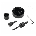 Set 11 freze pentru găurit lemn, rigips și plastic, 19–64 mm - imagine 4