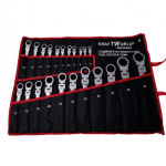 Set 22 Chei cu Clichet 6–32mm, Capăt Reglabil, Oțel Cr-V, KraftWorld - imagine 7