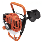 Set Motoburghiu Pământ Campion GT4350, 6CP, 2T, 52cc + 3 Burghie Ø100/150/250mm, 800mm - imagine 4