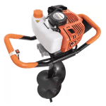 Set Motoburghiu Pământ Campion GT4350, 6CP, 2T, 52cc + 3 Burghie Ø100/150/250mm, 800mm - imagine 3