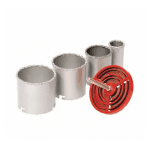 Set carote diamantate pentru găurit gresie, faianță și teracotă, 6 piese, diametre 33–53–67–73 mm