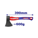 Toporișcă 600g EMTOP EHAMAX0600 – Mâner din Fibră de Sticlă, Cap Forjat
